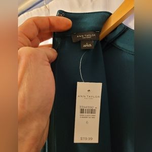 Loft by Anne Taylor factory dark green dress.